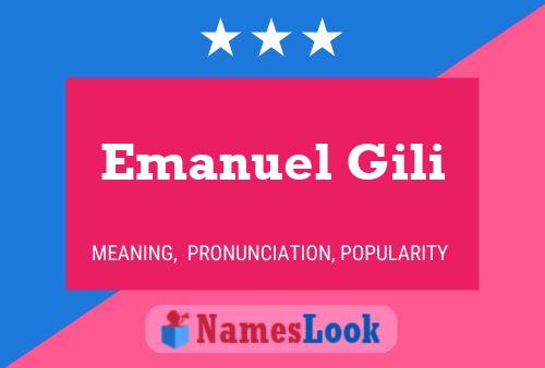 ملصق اسم Emanuel Gili