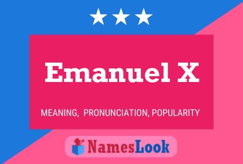 ملصق اسم Emanuel X