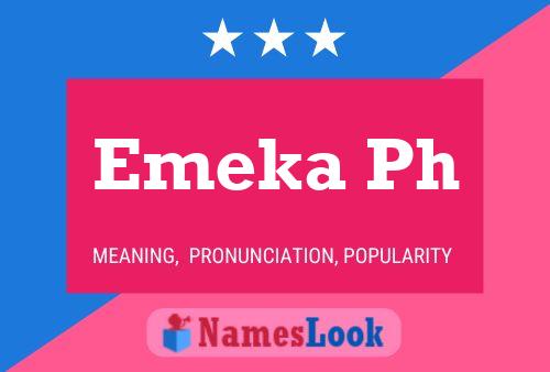 ملصق اسم Emeka Ph