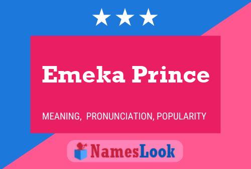 ملصق اسم Emeka Prince