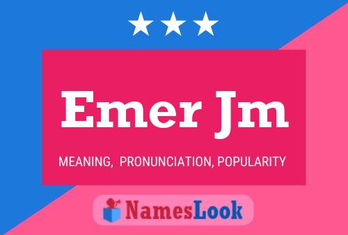 ملصق اسم Emer Jm