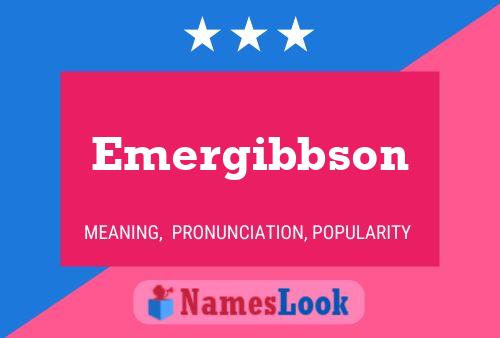 ملصق اسم Emergibbson