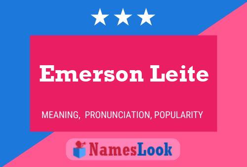 ملصق اسم Emerson Leite