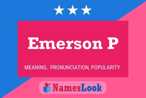 ملصق اسم Emerson P