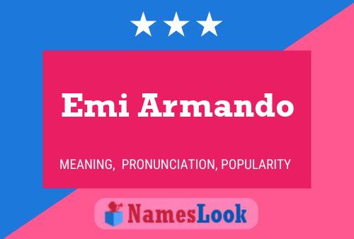 ملصق اسم Emi Armando