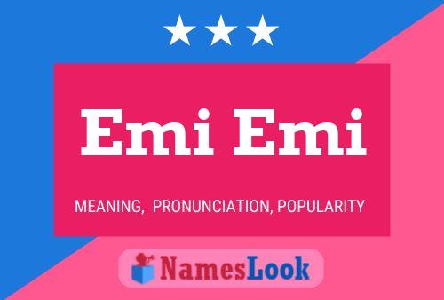 ملصق اسم Emi Emi