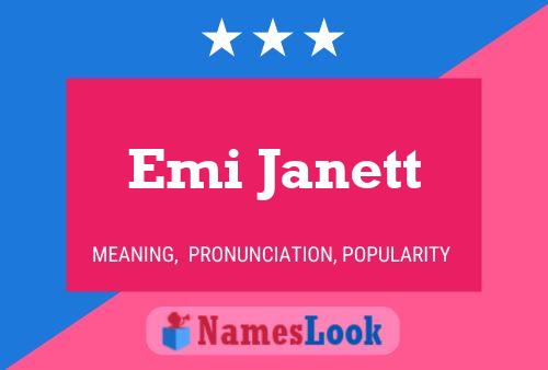 ملصق اسم Emi Janett