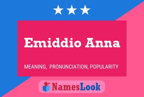 ملصق اسم Emiddio Anna