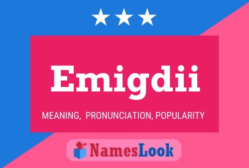 ملصق اسم Emigdii