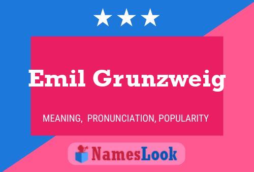 ملصق اسم Emil Grunzweig