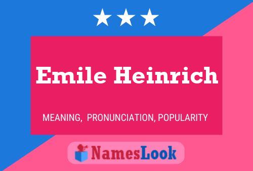 ملصق اسم Emile Heinrich