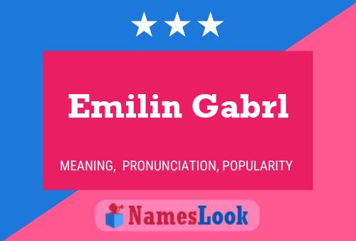 ملصق اسم Emilin Gabrl