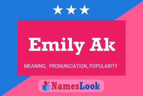 ملصق اسم Emily Ak