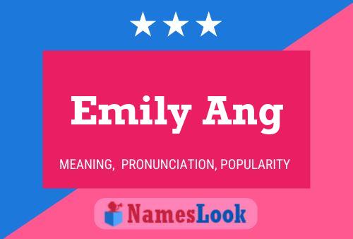 ملصق اسم Emily Ang