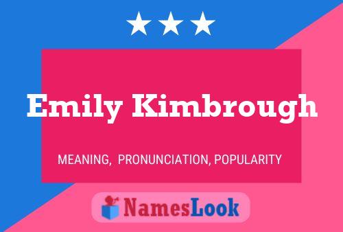 ملصق اسم Emily Kimbrough