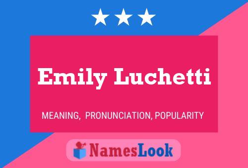 ملصق اسم Emily Luchetti