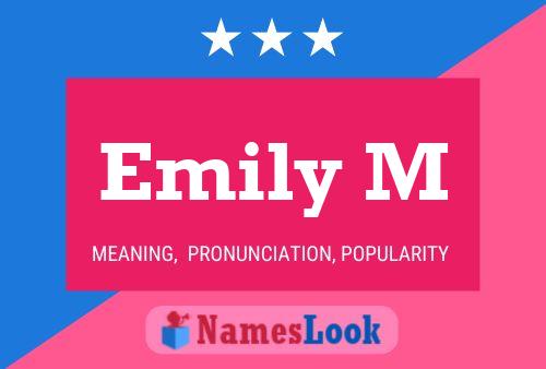 ملصق اسم Emily M