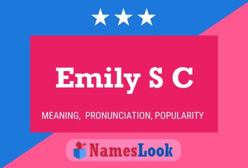 ملصق اسم Emily S C