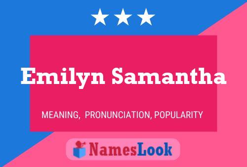 ملصق اسم Emilyn Samantha