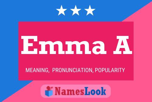 ملصق اسم Emma A