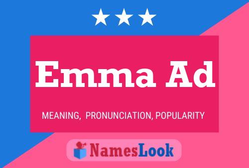 ملصق اسم Emma Ad