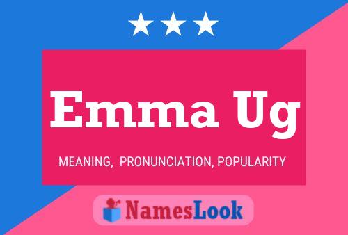 ملصق اسم Emma Ug