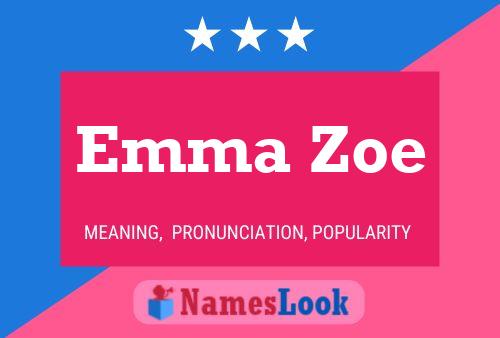 ملصق اسم Emma Zoe