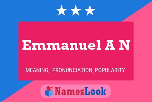 ملصق اسم Emmanuel A N