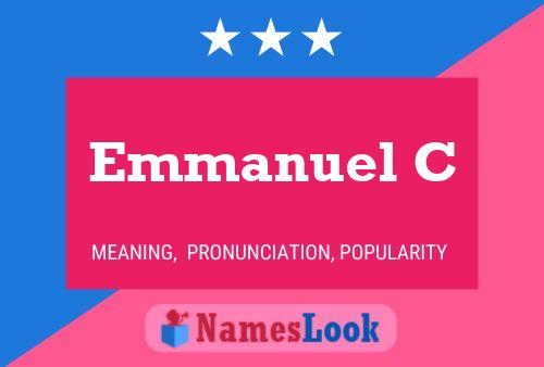 ملصق اسم Emmanuel C