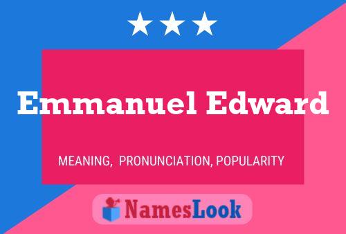 ملصق اسم Emmanuel Edward