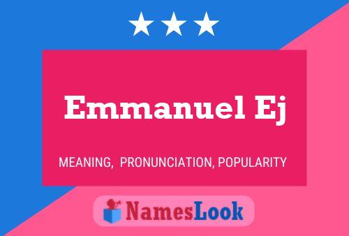 ملصق اسم Emmanuel Ej