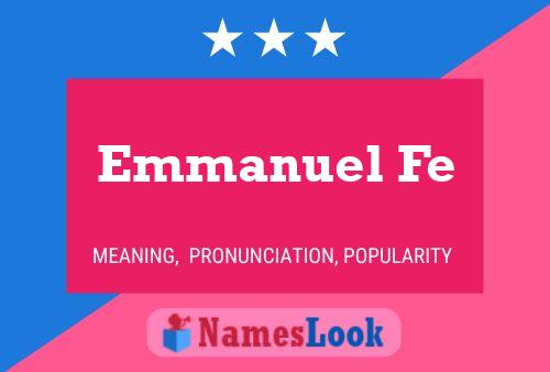 ملصق اسم Emmanuel Fe