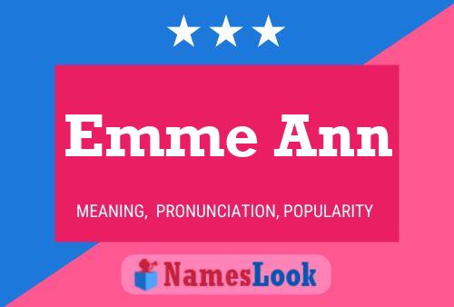 ملصق اسم Emme Ann