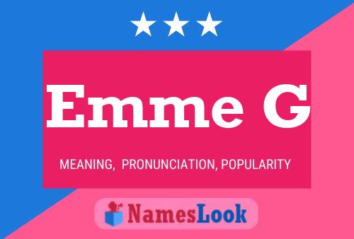 ملصق اسم Emme G