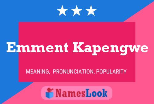 ملصق اسم Emment Kapengwe