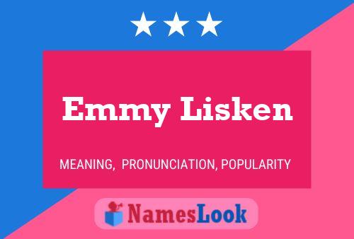 ملصق اسم Emmy Lisken