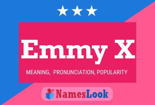 ملصق اسم Emmy X