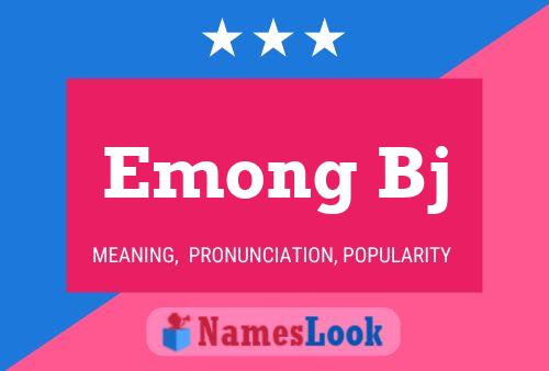 ملصق اسم Emong Bj