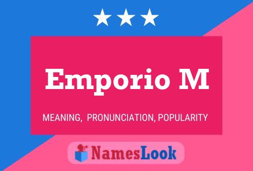 ملصق اسم Emporio M