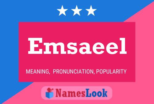 ملصق اسم Emsaeel