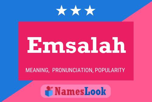 ملصق اسم Emsalah