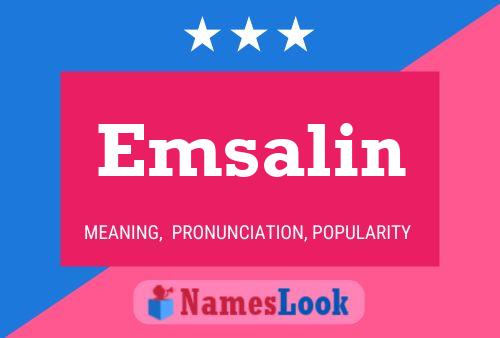 ملصق اسم Emsalin