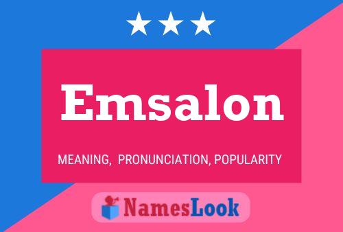 ملصق اسم Emsalon