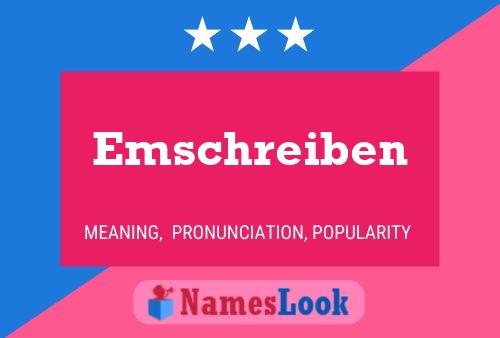 ملصق اسم Emschreiben