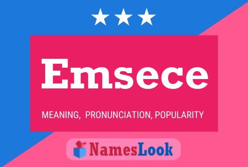 ملصق اسم Emsece