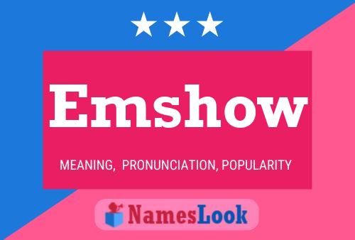 ملصق اسم Emshow