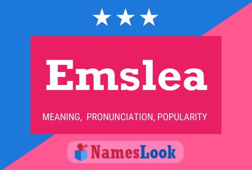 ملصق اسم Emslea