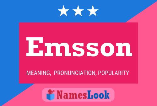 ملصق اسم Emsson