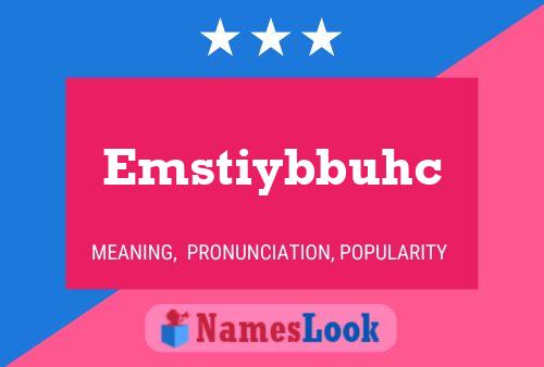 ملصق اسم Emstiybbuhc