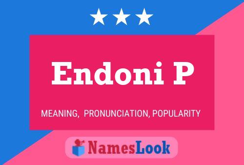 ملصق اسم Endoni P